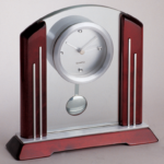 Wood & Glass Pendium Clock