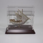 Brassboat Crystal In Acrylic Wood