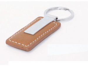 Leather Key Chain Brown