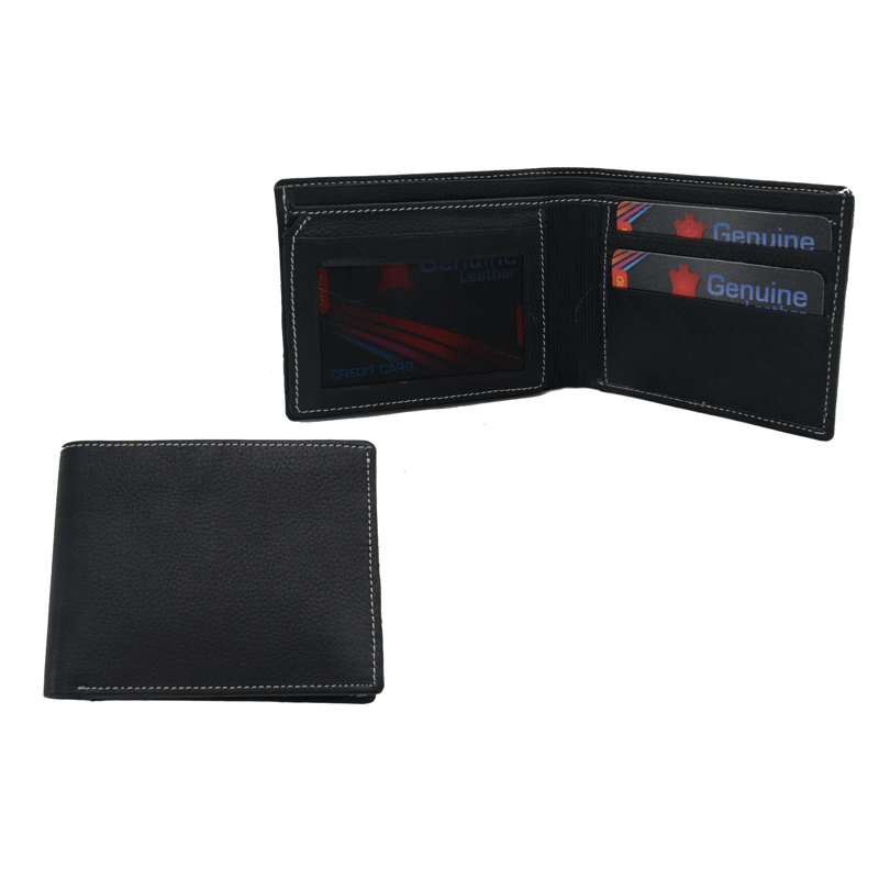 Leather Gents Wallet With Black Box