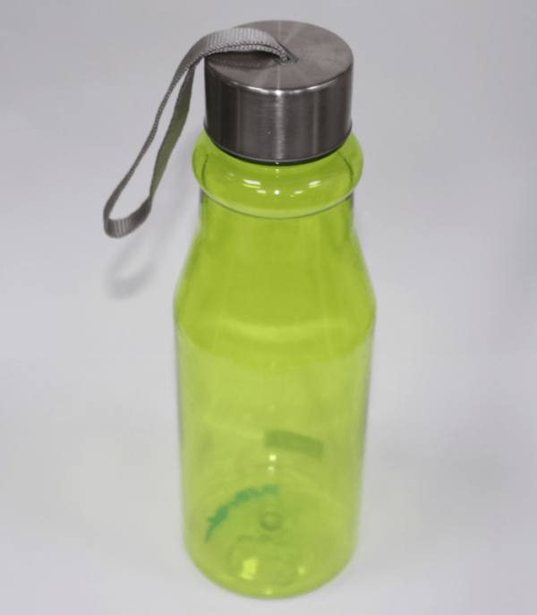 Plastic Bottle With Steel Cap Green 750ml