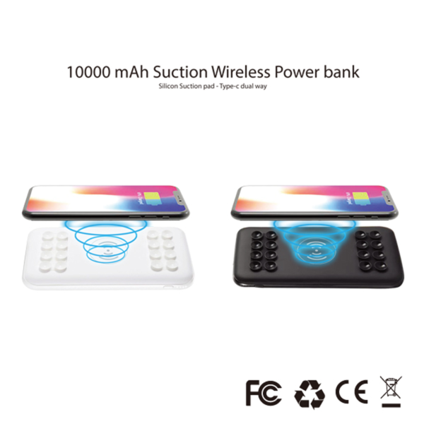 New Suction Wireless Power Bank 10000mah