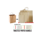 Twisted Handle Kraft Paper Bags