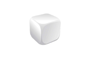 Cube White Stress Ball