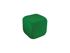 Cube Green Stress Ball