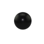 Round Black Stress Ball