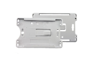 Front Open White Id Holder