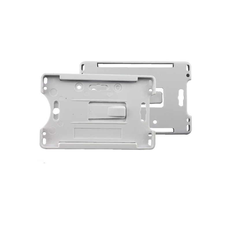 Front Open White Id Holder