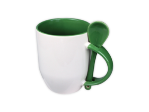 Mugs with spoon - Green