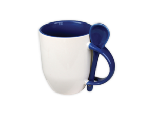 Mugs with spoon - Blue