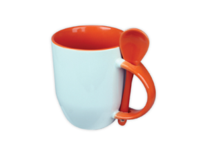 Mugs with spoon - Orange