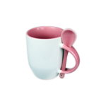 Mugs with spoon – Pink