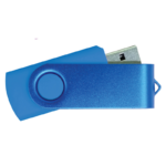 USB Flash Drives – Royal Blue with Blue Swivel