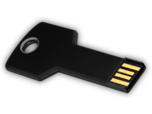 USB Flash Drives in Key Shaped 8GB - Black