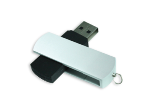 Matte Silver Swivel USB Flash Drives 4GB