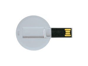 Mini Cards Shaped USB Flash Drives - Round