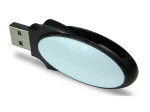 USB Flash Drives Oval Shape 4GB - Black color
