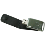 USB Flash Drives with Leather Cover 8GB – Black