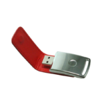 USB Flash Drives with Leather Cover 8GB – Red
