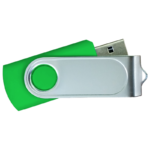 USB Flash Drives with 2 Sides Epoxy Logo – Green
