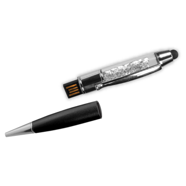 Crystal Pens USB Flash Drives - 4GB Black