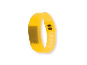 Wristband with Digital Watch Yellow
