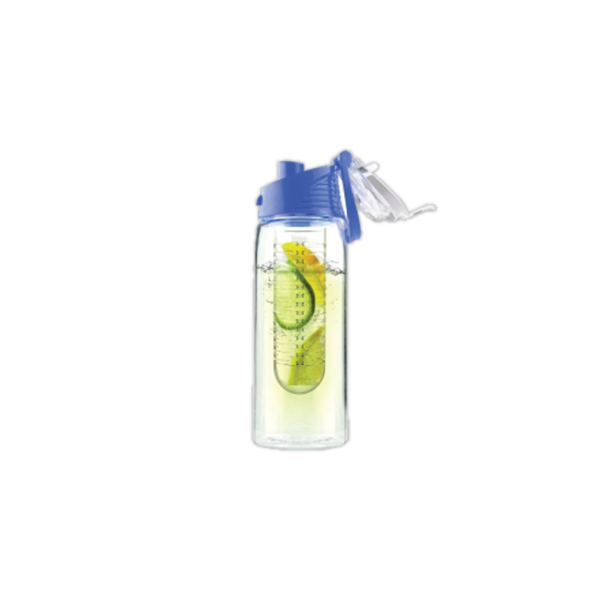 Water Bottle with Fruit Infuser - Blue