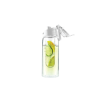 Water Bottle with Fruit Infuser – White