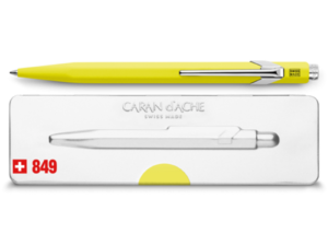 849 Fluorescent Yellow Ballpoint Pen ( with Box )
