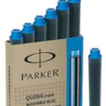 Parker Washable Blue Ink Cartridge (Mini – Pack of 6)