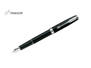 Sonnet - Black Lacquer Chrome Trim Fountain Pen