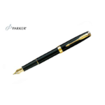 Sonnet – Black Lacquer Gold Trim Fountain Pen