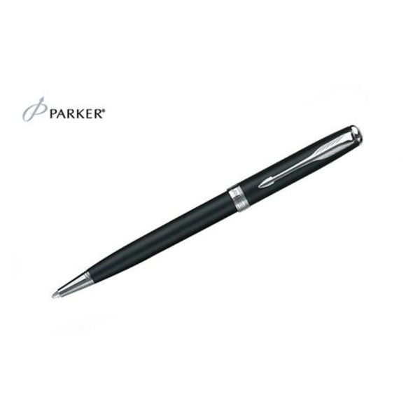 Sonnet - Matte Black Chrome Trim Ballpoint Pen