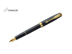 Sonnet - Matte Black Gold Trim Fountain Pen