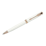 Sonnet – Pearl White with Pink Gold Trim Ballpoint Pen