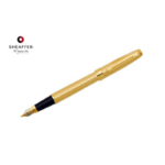 PreludeÂ® Signature Collection – 22k Gold Plate with Engraved Diamond Square Pattern Fountain Pen