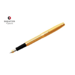 Sagarisâ„¢ – Fluted Gold Tone Cap and Barrel Fountain Pen