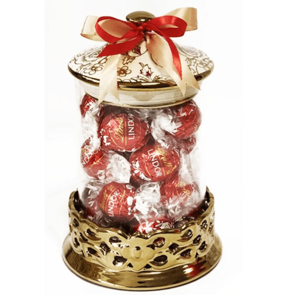 Gift Vase of Lindt Chocolates
