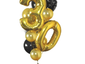 Any Age Birthday Balloon Arrangement GOLD