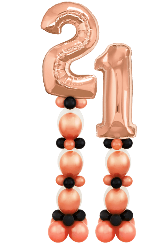 ANY AGE Birthday Balloon Pillars