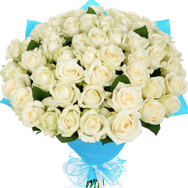 Divine White Roses Bouquet