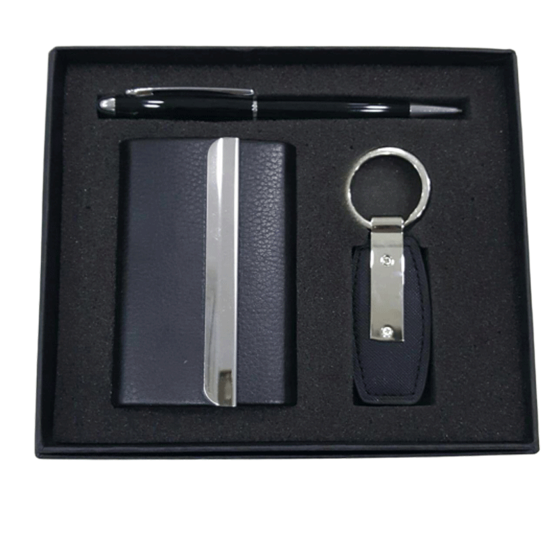 Buiness Card Holder + Pen + Keychain