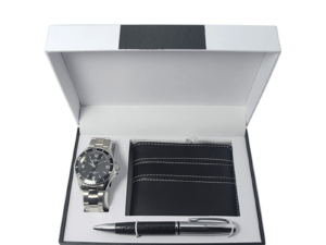 Luxury Watch, Pen & Wallet Gift Set
