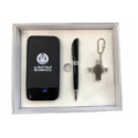 Light Up Power Bank With Metal Pen & 4 In 1 Usb