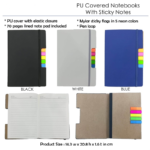 PU Notebook with Sticky Notes