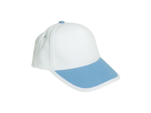 Cotton Caps White and Light Blue Color