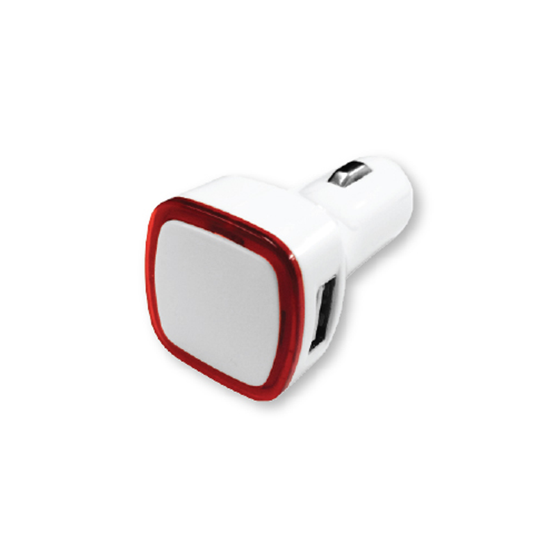 USB Car Charger Red