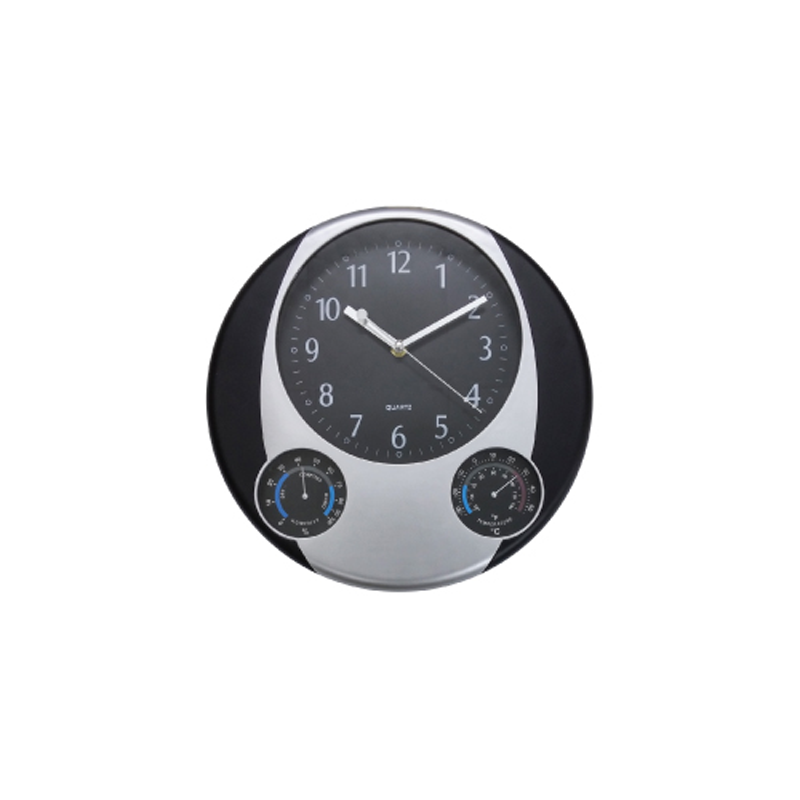 Round Wall Clock with Black Sides