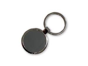 Metal Keychain Shiny Black