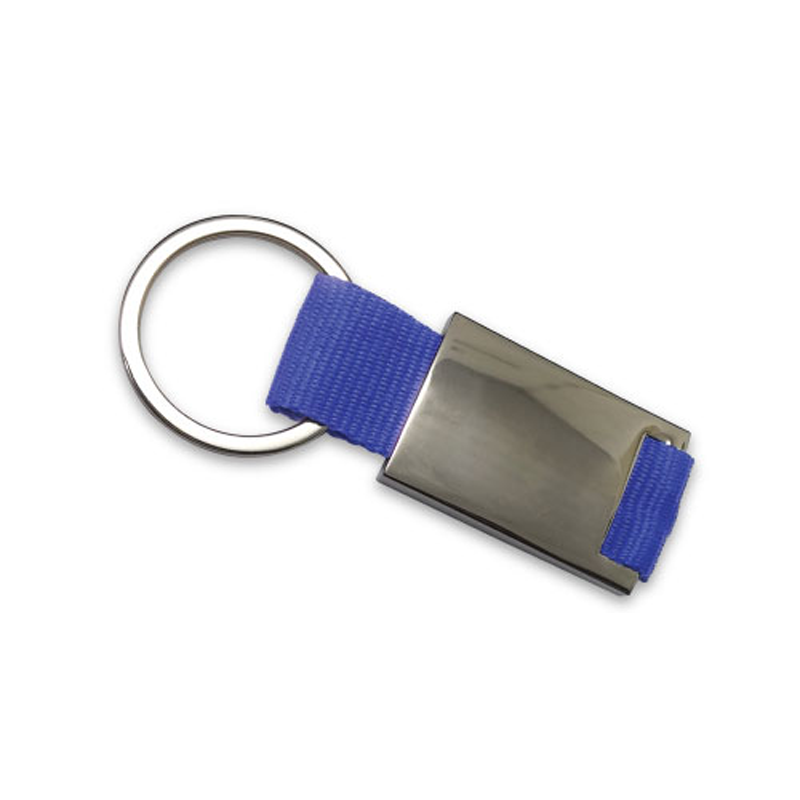Promotional Metal Keychains Blue